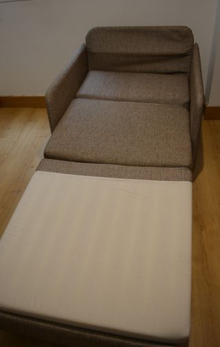 Sofá Cama Individual Plegable Beige