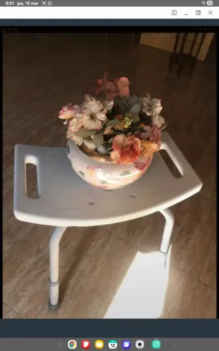 Jarrón Cerámica Flores Artificiales Multicolor