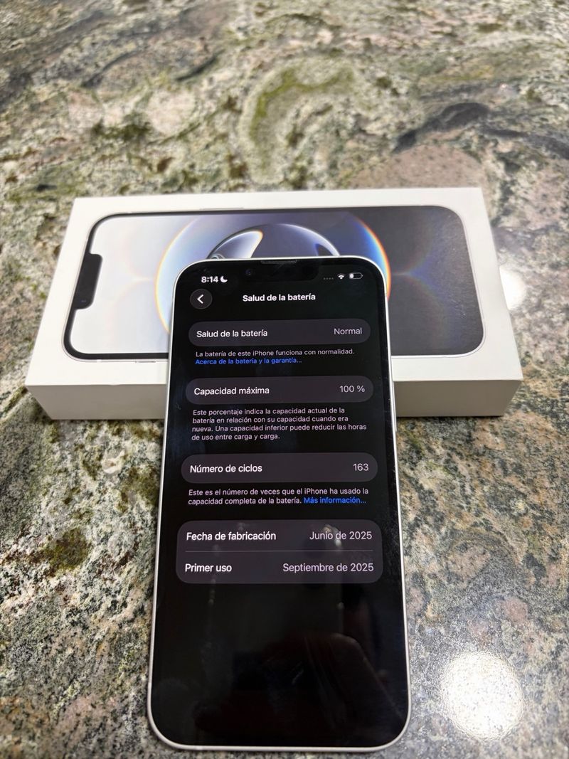 iPhone 16e 128GB Plata 100% Batería afbeelding 2