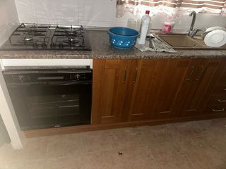 Muebles de cocina madera y encimera
