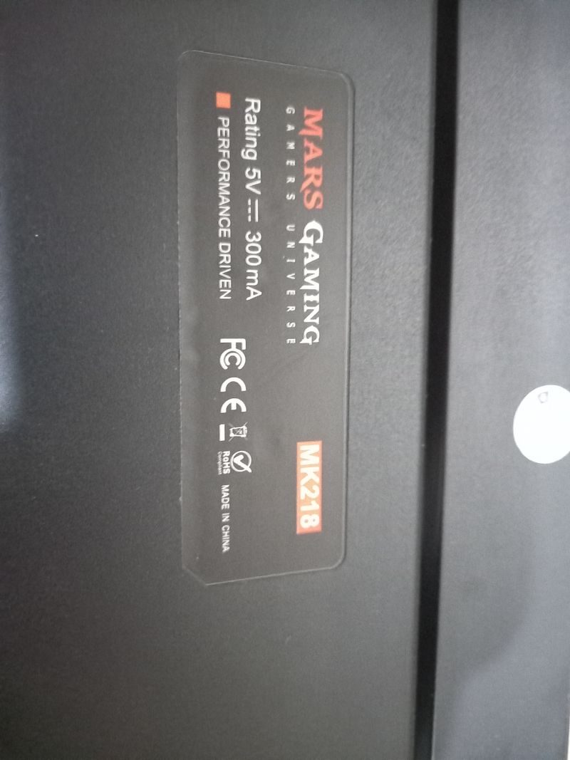 Teclado Gaming Mars Gaming MK218 Negro afbeelding 4