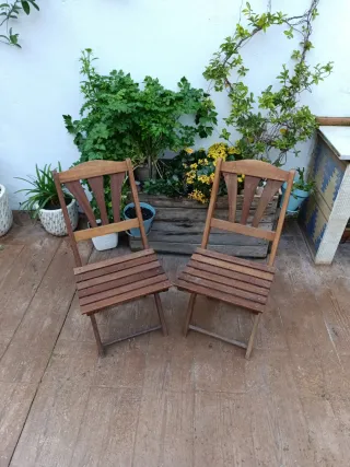 Sillas de teca para terraza