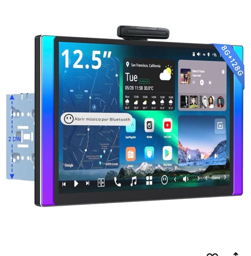 Atoto X10 12.9 Pantalla Multimedia Con camaras