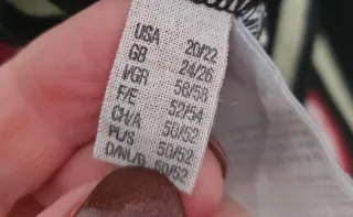 Camiseta Popken rayas negro burdeos  50/52 shirt