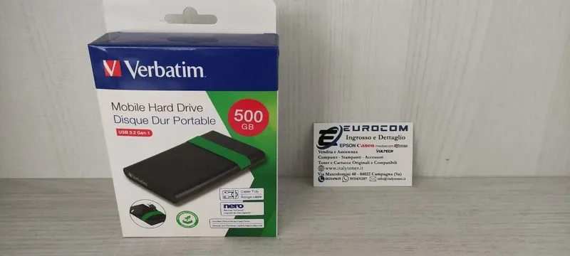Disco Duro Externo Verbatim 500GB USB 3.2