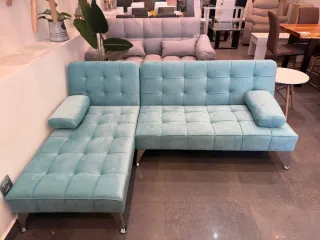 Sofá Cama Gris Tela