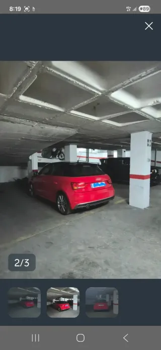 Alquilo plaza de garaje para coche pequeño.