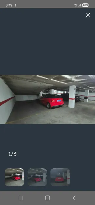 Alquilo plaza de garaje para coche pequeño.