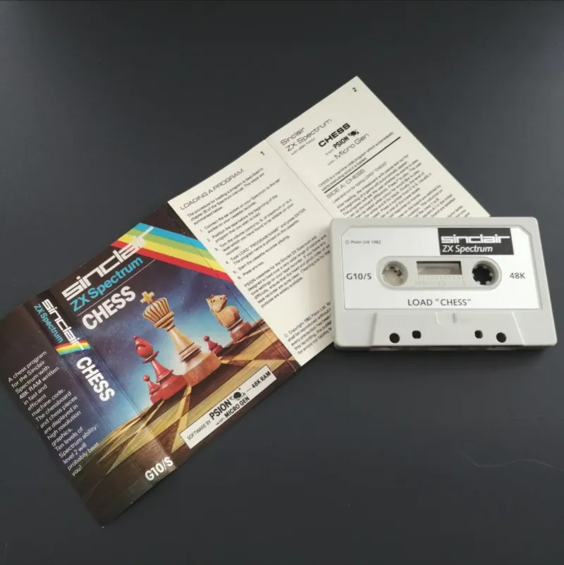 Sinclair ZX Spectrum Chess Cassette afbeelding 3