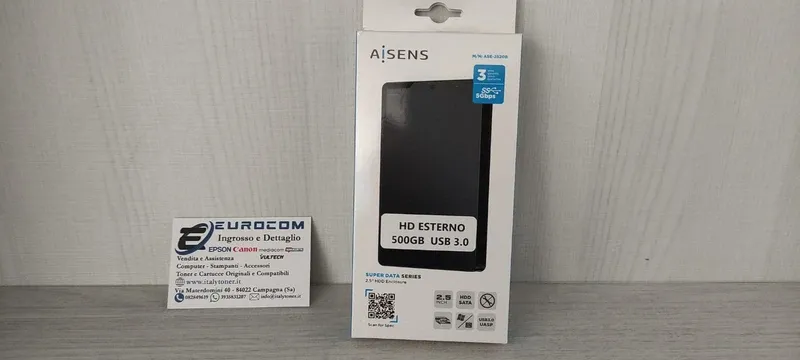 Disco duro externo Aisens 2520B 500GB usb 3.0 Ricon