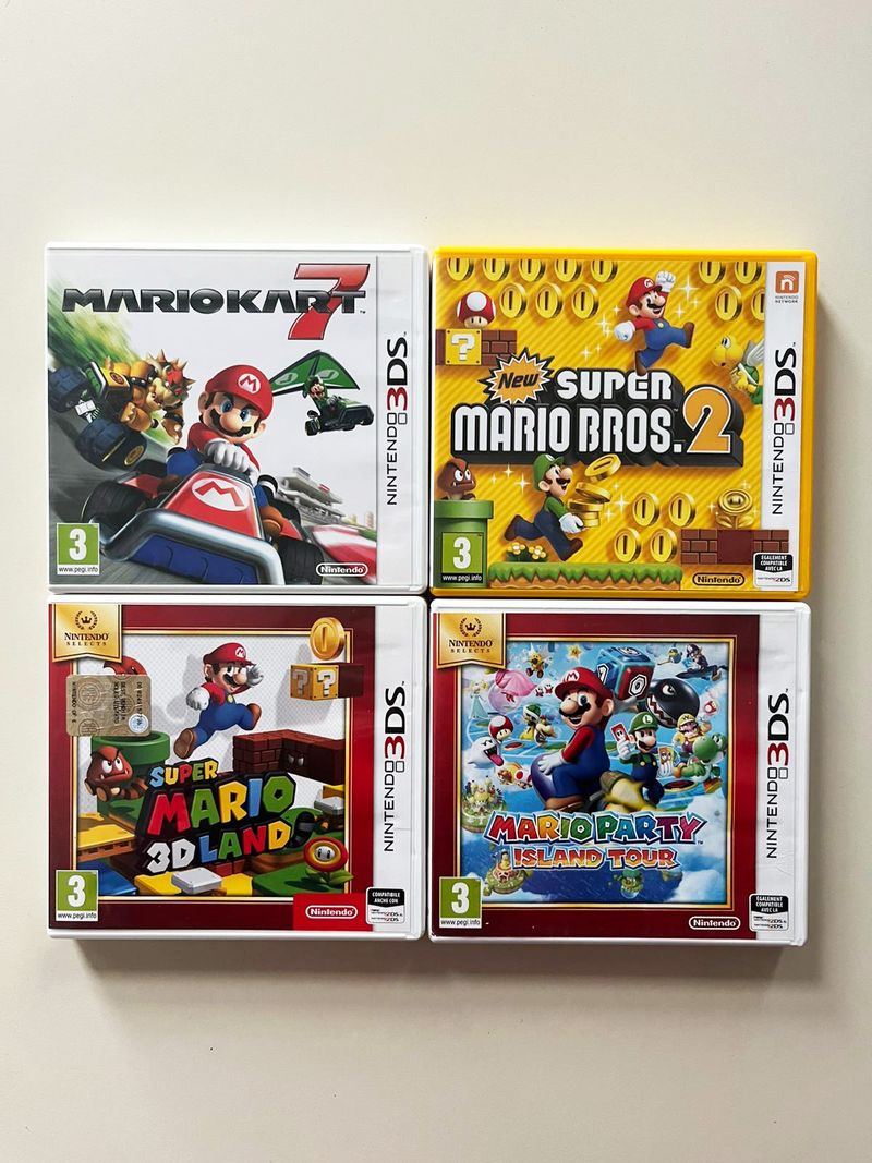 Lote de Juegos Nintendo 3DS Mario