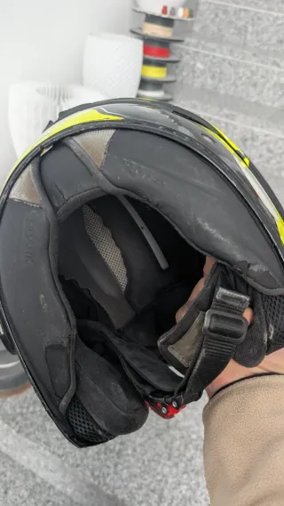 Casco Shark Modular Blanco y Amarillo