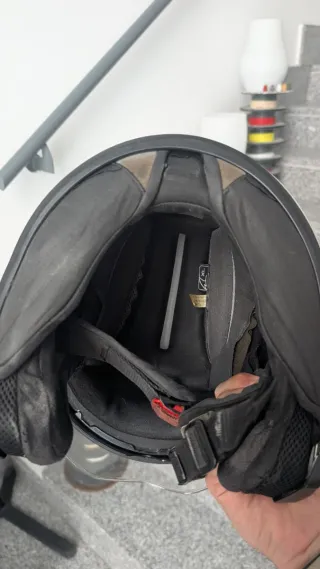 Casco Shark Modular Blanco y Amarillo