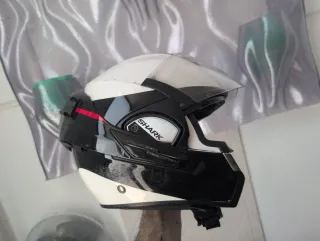 Casco Shark Modular Blanco y Amarillo