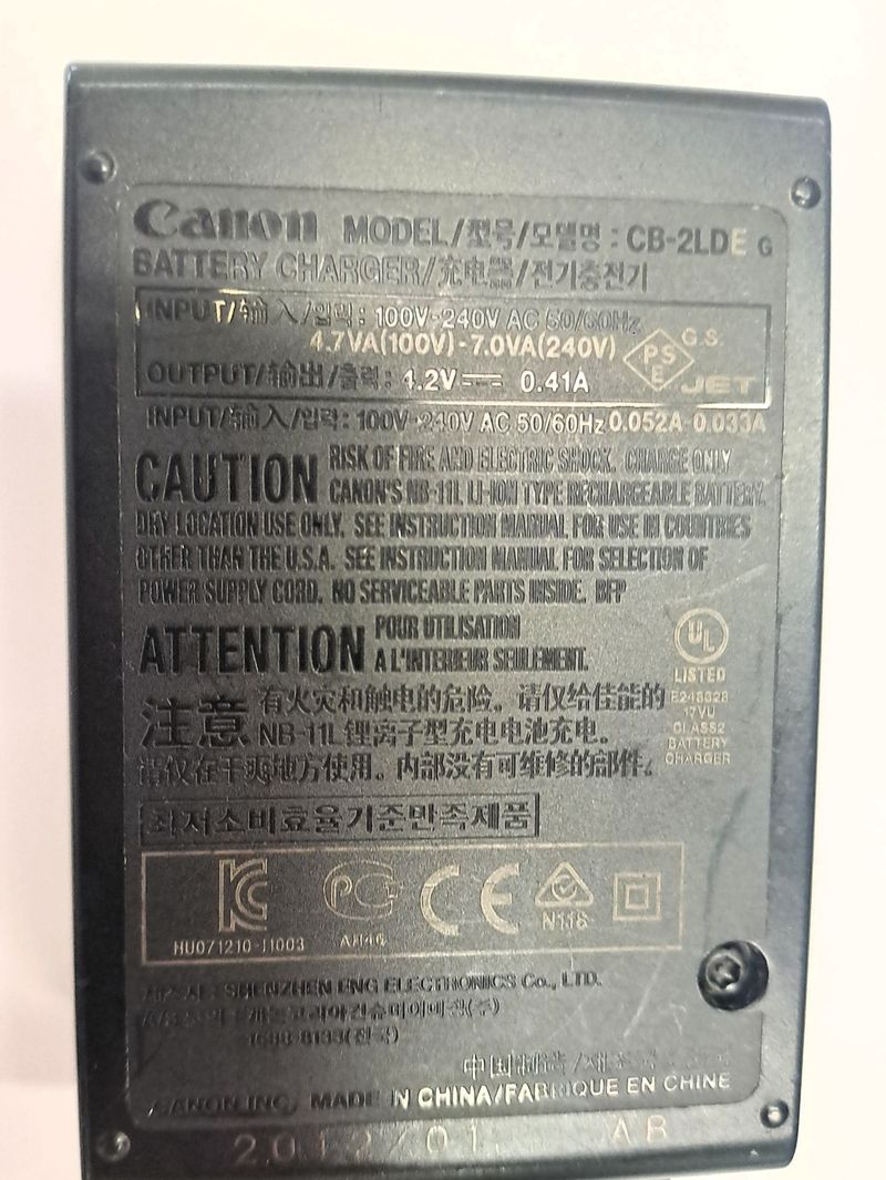 Cargador Batería Canon CL-2LDE afbeelding 3