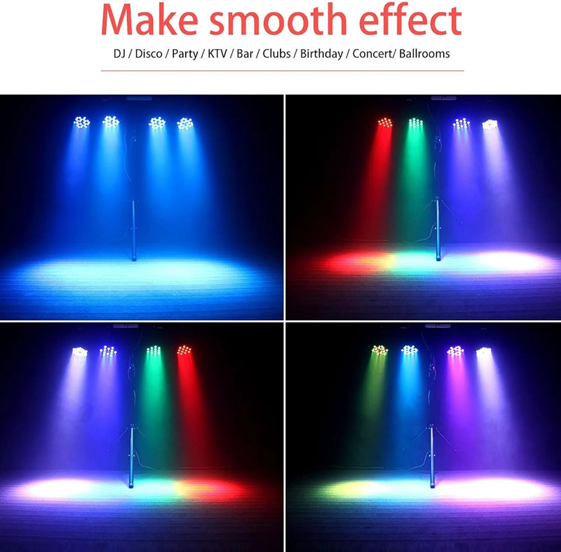 2x Proyector de Luces Estroboscópicas RGB LED para Fiestas afbeelding 10
