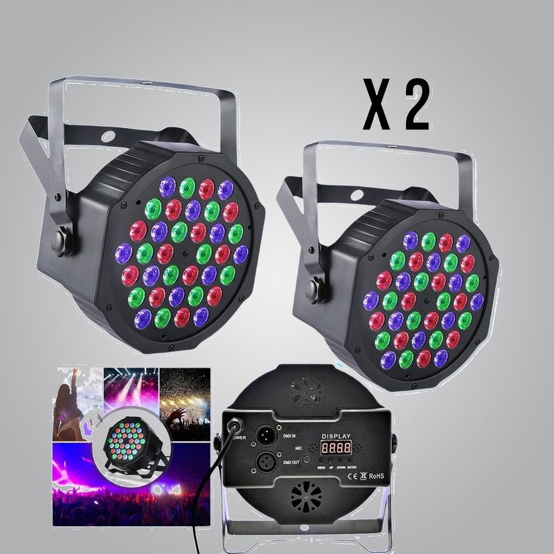 2x Proyector Luces Estrobo Discoteca RGB LED Fiesta