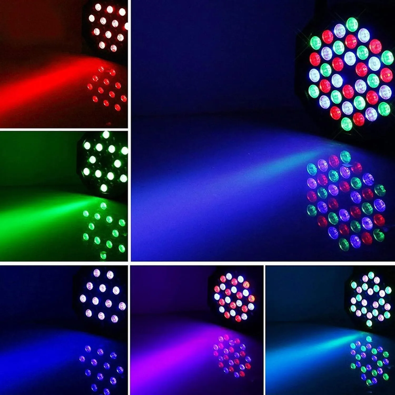 2x Proyector Luces Estrobo Discoteca RGB LED Fiesta afbeelding 9