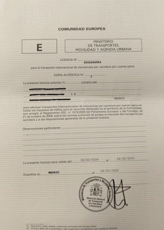 Gestor de transporte Internacional