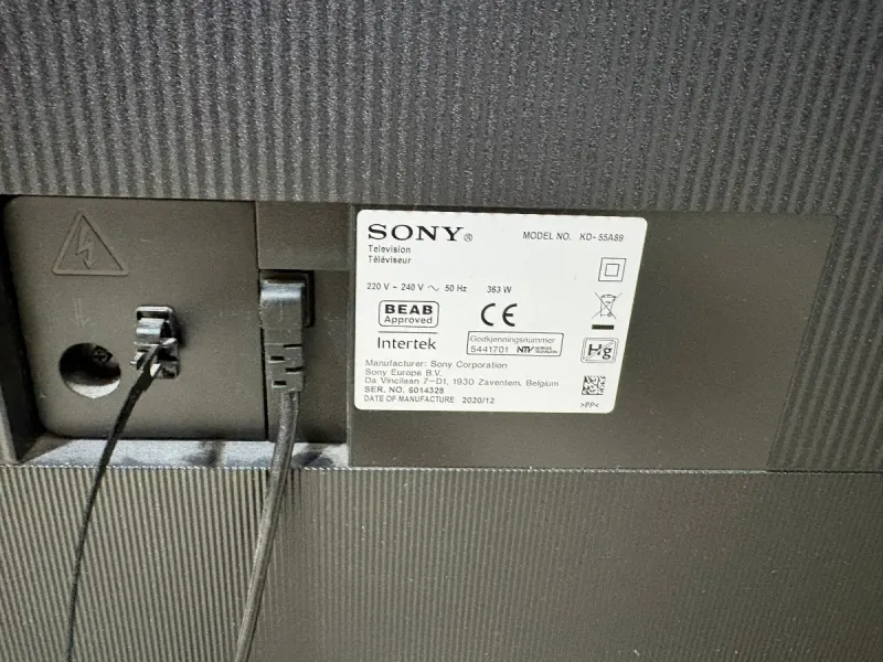 Sony KD-55A89 TV afbeelding 3