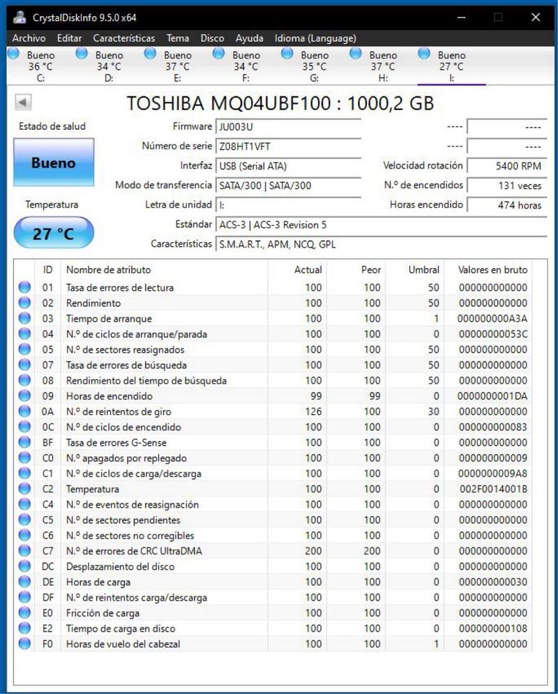 Disco Duro Externo Toshiba 1TB USB 3.0 afbeelding 3