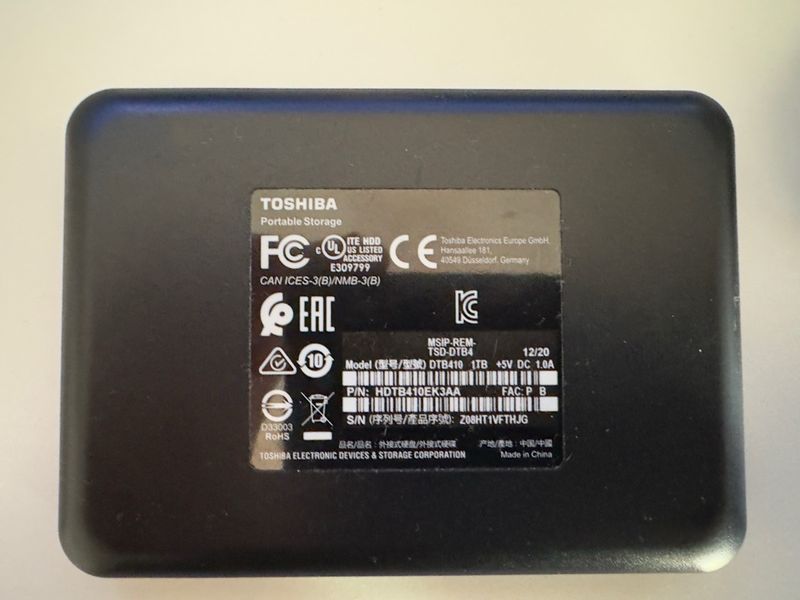 Disco Duro Externo Toshiba 1TB USB 3.0 afbeelding 2
