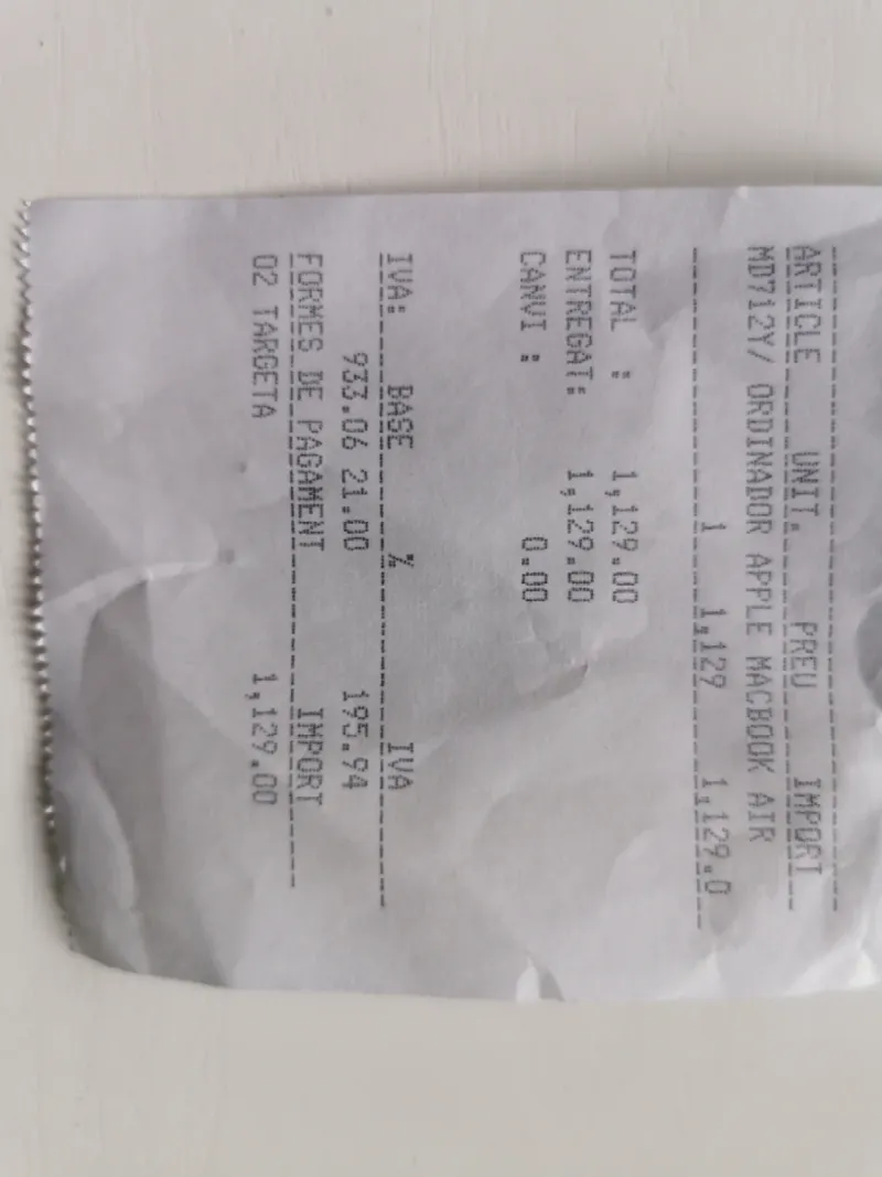 Ordenador Apple MacBook Air Plata afbeelding 7