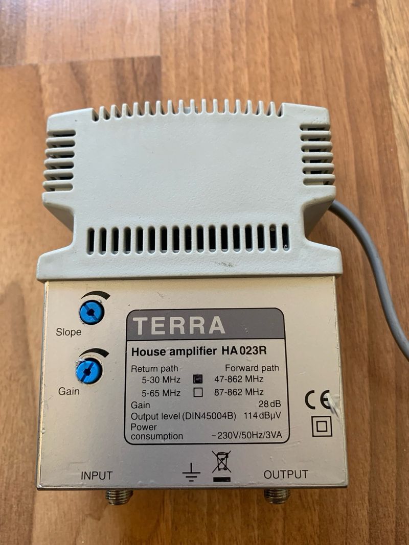 Amplificador Señal TERRA HA 023R TDT UHF