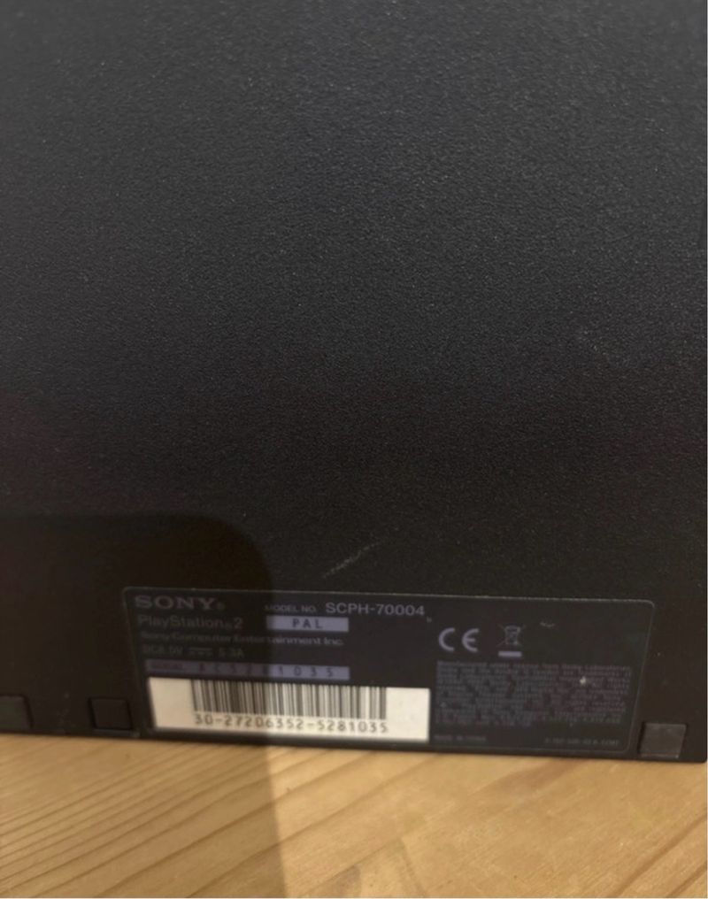 Playstation 2 Sony y controlador plateado afbeelding 3