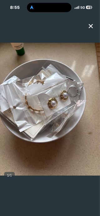 Conjunto de Joyas Doradas y Plateadas