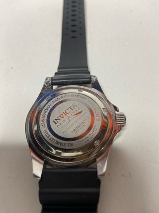 : Reloj Invicta Negro Correa Caucho