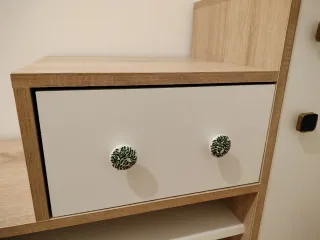 Mueble entrada recibidor con cajón y baldas