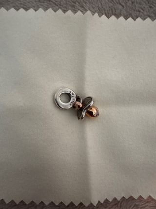 Pandora Charm Chupete Oro y Plata