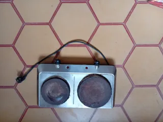 Placa de cocina eléctrica doble