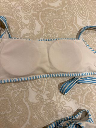 Bikini Rayas Azul y Blanco