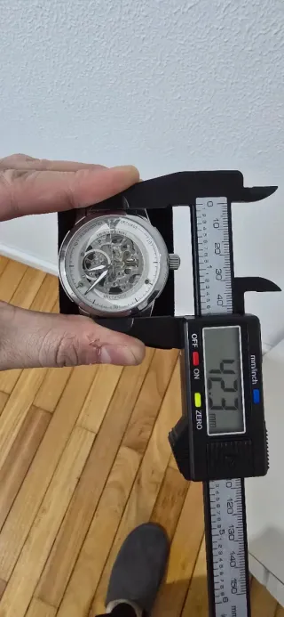 Reloj Emporio Armani Mecánico Esqueleto Plata