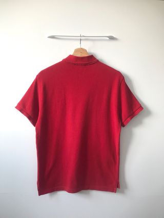 Polo Ralph Lauren Hombre S Rojo Logo Azul