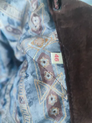 Chaquetón piel mujer marrón