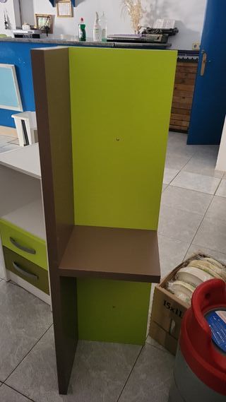 Mesa estudio 120 cm con estantería