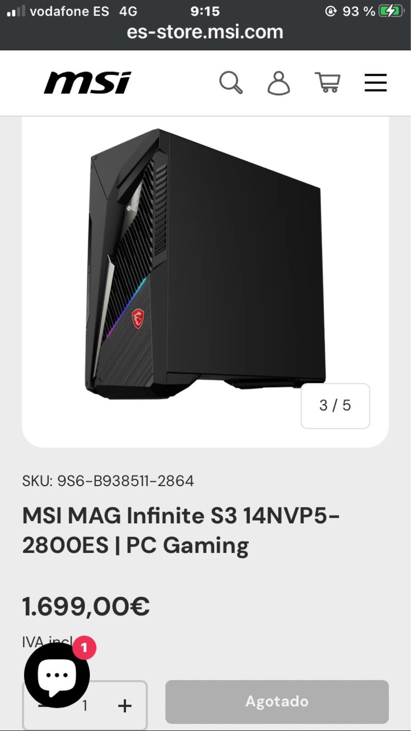 MSI MAG Infinite S3 PC Gaming afbeelding 3