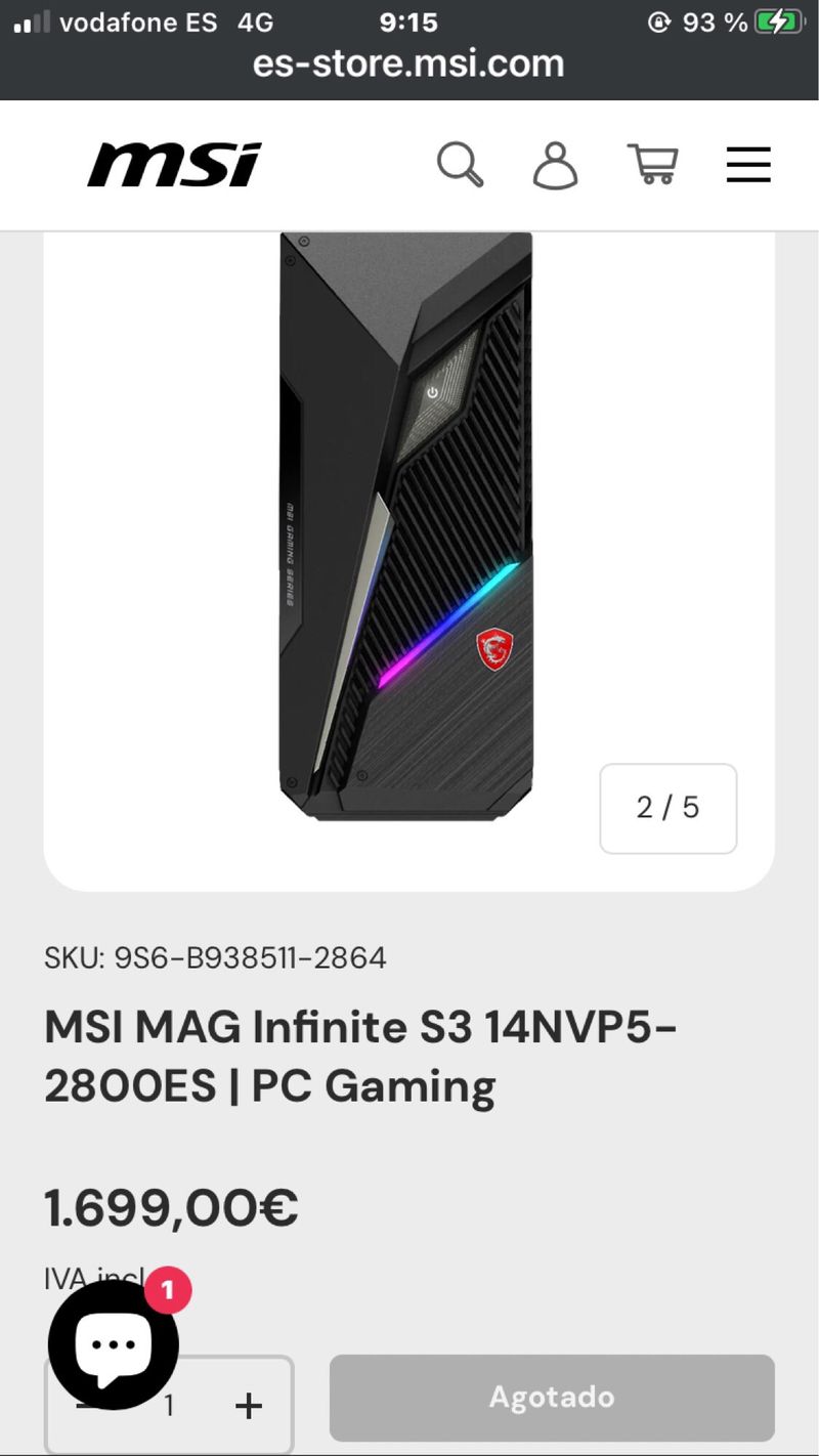 MSI MAG Infinite S3 PC Gaming afbeelding 5