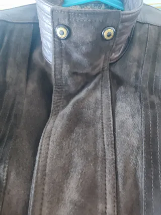 Cazadora Piel Hombre Talla 50 Marrón. Piel Porcino