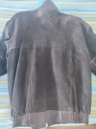 Cazadora Piel Hombre Talla 50 Marrón. Piel Porcino