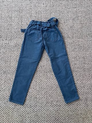 Pantaloni velluto bambina azzurri