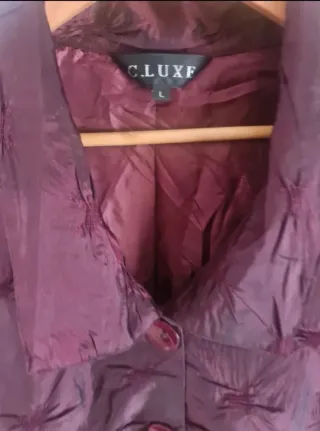 C.LUXE Nuevo Talla L Ciruela Metalizado