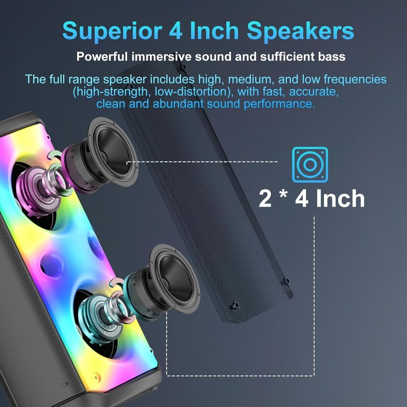 Altavoz Karaoke Bluetooth con Micrófono Inalámbric afbeelding 5