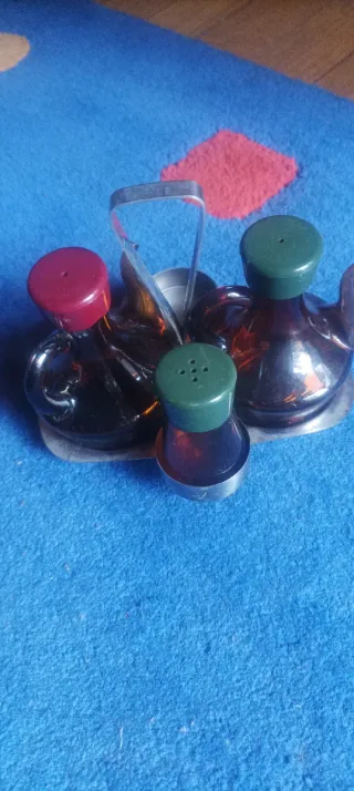 Set olio, aceto e sale