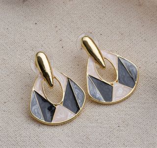 Pendientes Heliophilia Dorados Multicolor