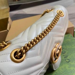 Borsa Gucci Marmont 26 Bianca