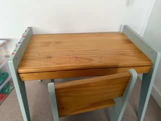 Pupitre infantil madera y metal